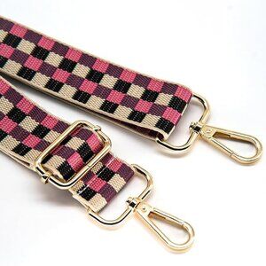 NWOT Checkered Adjustable Purse / Guitar Strap